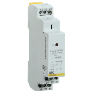 Промежуточное модульное реле. 2 контакта 8А. 230 В AC  ИЭК