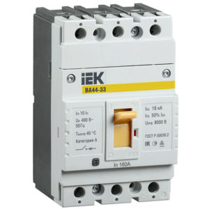 Автоматический выключатель ВА44-33 100А/3 15кА, 400В, IEK