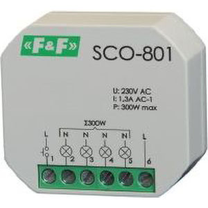 Регулятор яркости ламп накаливания SCO-801 F&F (350Вт)