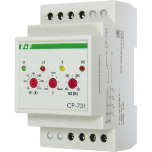 Реле контроля напряжения CP731 (3ф,2*8А, ниж.п150-210В;верх.п230-260В)