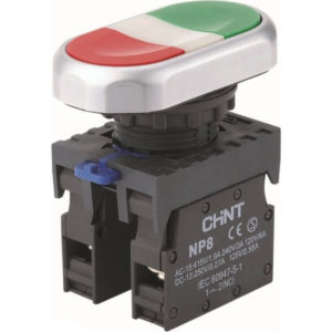 Двойная кнопка NP8-11S 1НО+1НЗ IP65 (Chint)