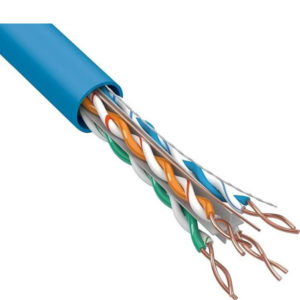 Кабель UTP  4PR  23AWG  CAT6  305м (медь) синий REXANT