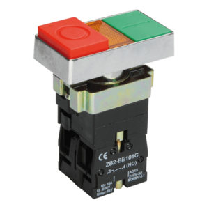 Кнопка LAY5-BW8465 "I-O" сдвоенная с подсветкой ИЭК