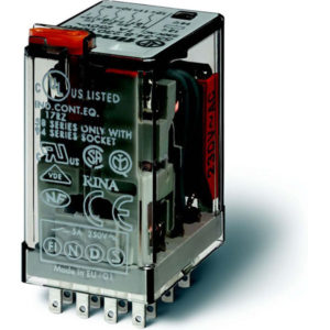Миниатюрное реле 55.34.8.230.0040 230AC, 4 гр.к., 7A  (FINDER)