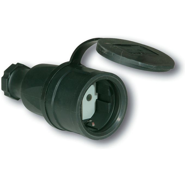 Разъем перенос. IP-44   16/3 розетка ШУКО резин. IP44 (2511-s)