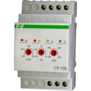 Реле контроля напряжения CP730 (3ф,10А, ниж.п 150-210В;верх.п 230-260В) F&F