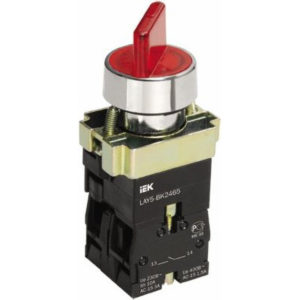 Переключатель LAY5-BK2465 2 положения красный ИЭК