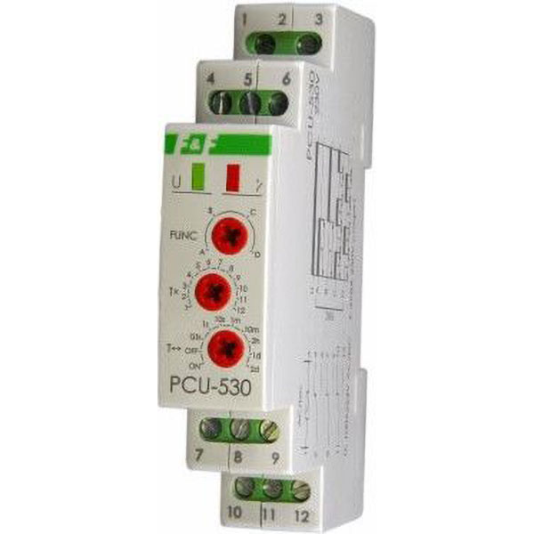 Реле времени циклическое PCU-530 (3*8А,110-264АС/DC)
