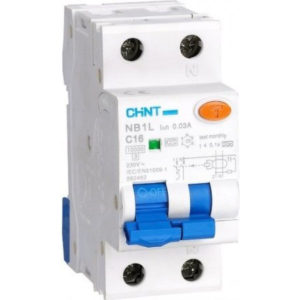 Диф. автомат NB1L 1P+N B6 30мА тип АС 10кА (36mm)