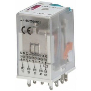 Реле ERM4-024DC 6А, 4CO