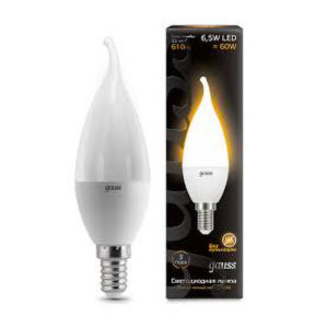 Лампа GAUSS LED Свеча на ветру 6,5W Е-14 2700K 520Lm