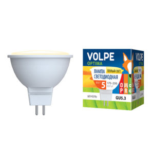 Лампа светодиодная LED-JCDR-5W/WW/GU5.3/O