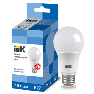 Лампа LED-A60 eco 7Вт 230В 3000К E27, 630Lm  IEK