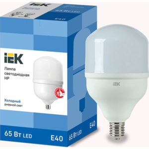 Лампа LED-HP 65Вт 230В 6500К E40, IEK