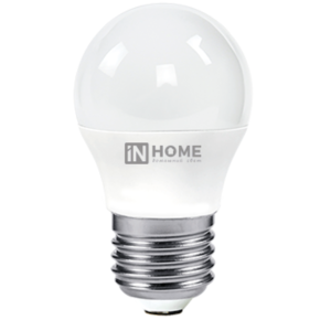 Лампа LED-ШАР-VC 6Вт 230В Е27 4000К 480Лм IN HOME