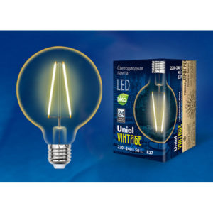 Лампа светодиодная Vintage LED-G80-4W/GOLDEN/E27 GLV21GO
