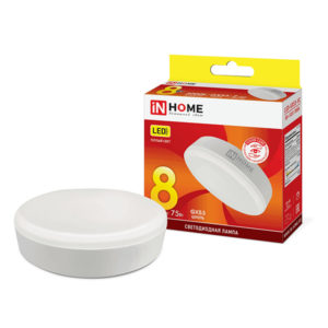 Лампа LED-GX53-VC 8Вт 230В 3000К 720Лм IN HOME