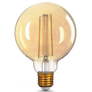 Лампа Gauss LED Filament G95 E27 8W Amber 740lm 2400К 1/20