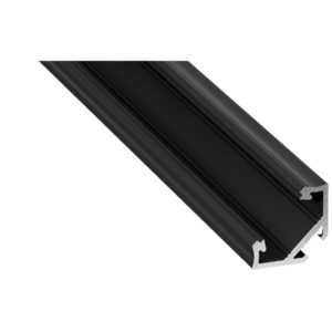 Профиль алюминиевый LUMINES type C black anodized 2,02 m (черный, анодированный) (LUMINES-C2-CZ)