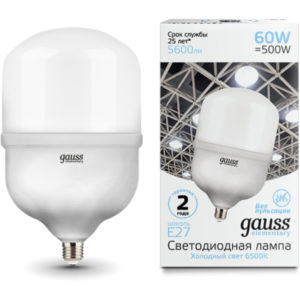 Лампа Gauss Elementary LED T160 E27 60W 5600lm 180-240V 6500K 1/6