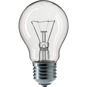 Лампа прозр. А19  75W E-27  220-230V (Elux) (уп. 100шт.)