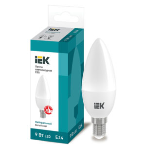 Лампа LED свеча LED-C35 eco 9Вт 230В 4000К E14, IEK