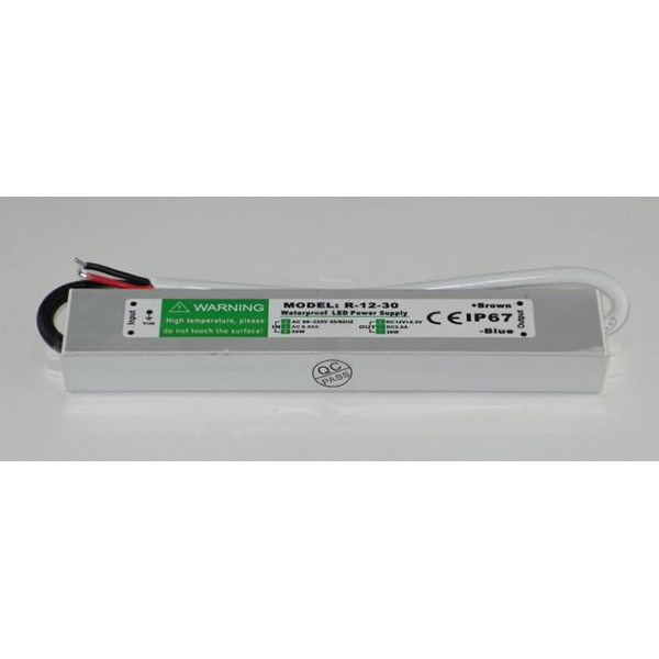 Блок питания IP66 30W AC220V/DC12V GAUSS