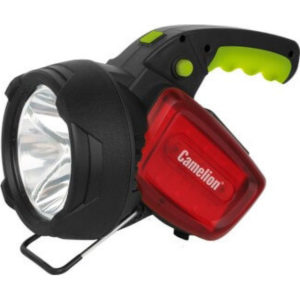 Фонарь Camelion LED56334 (фонарь аккум., карбон, 3W  CREE+12LED+12redLED, 5В 4А-ч, пластик, коробка)