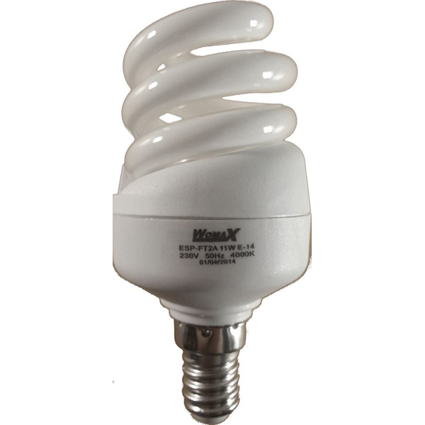 Лампа ESP-FT2A  11W (E-14) 4000K Womax (100шт.) уценка, гарантия не действует