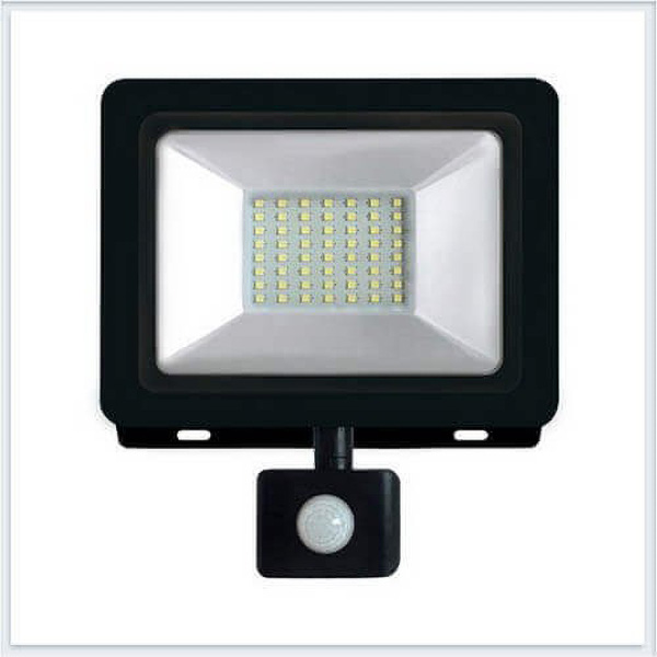 Прожектор светодиодный LED GAUSS 20W 220V 1300lm 6500К IP65 с датчиком движения
