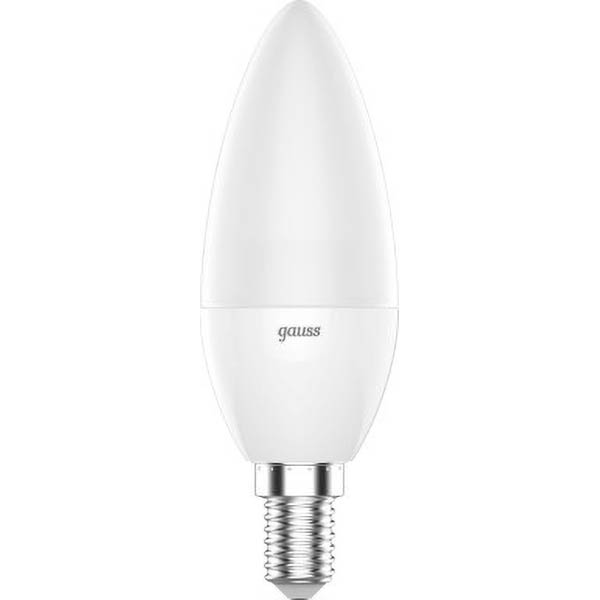 Лампа Gauss Smart LED Свеча С37 6W E14 RGBW+dim 1/10/100