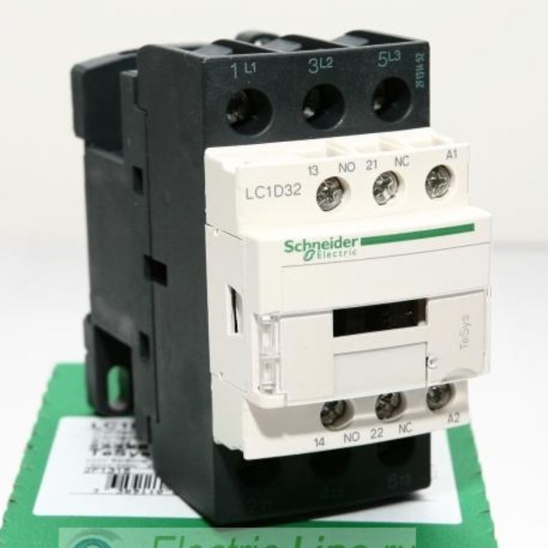 Контактор LC1D32BD 3Р 32 A НО+НЗ катушка 24V DС Контактор LC1D32BD 3Р 32 A НО+НЗ катушка 24V DС